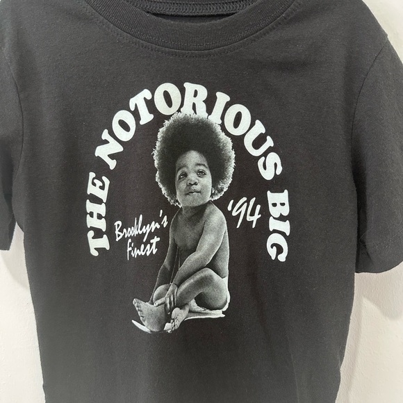 The Notorious B.I.G. Kids Black T-Shirt - Size 5t - Picture 3 of 5